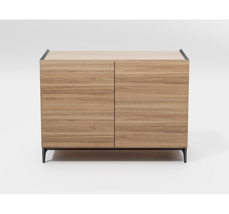 Прямий комод із дверцятами без ручок Beta 4 Wood3